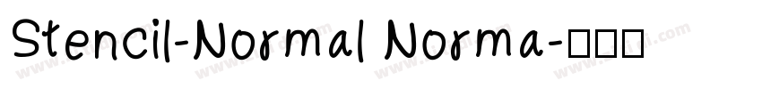 Stencil-Normal Norma字体转换
